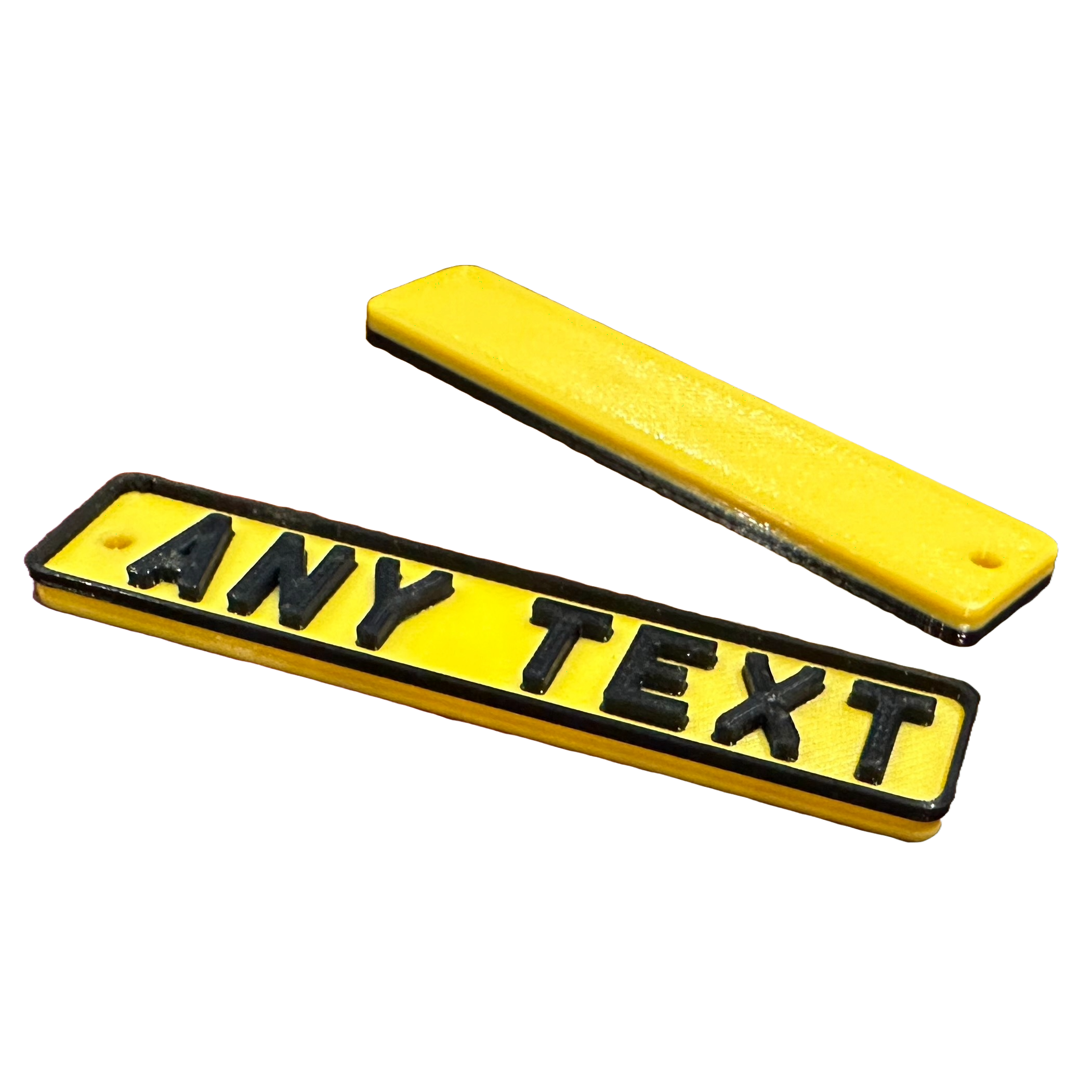 Personalised Number Plate Keyring — photo 2