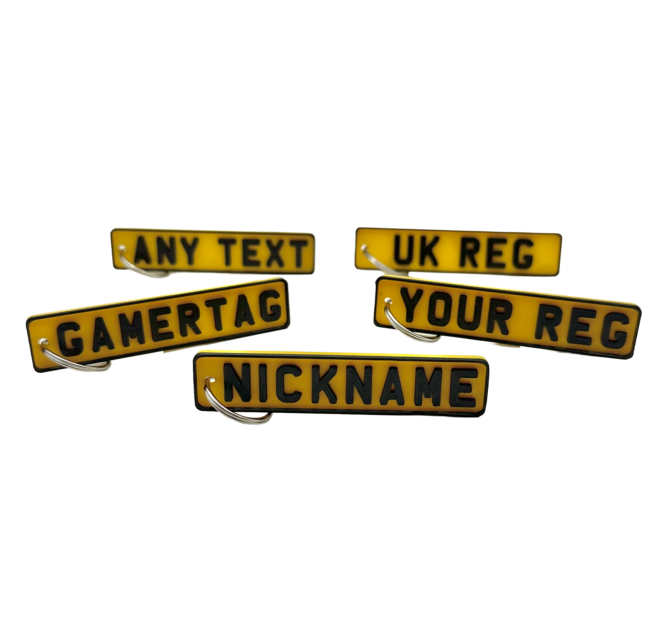 Personalised Number Plate Keyring — photo 3
