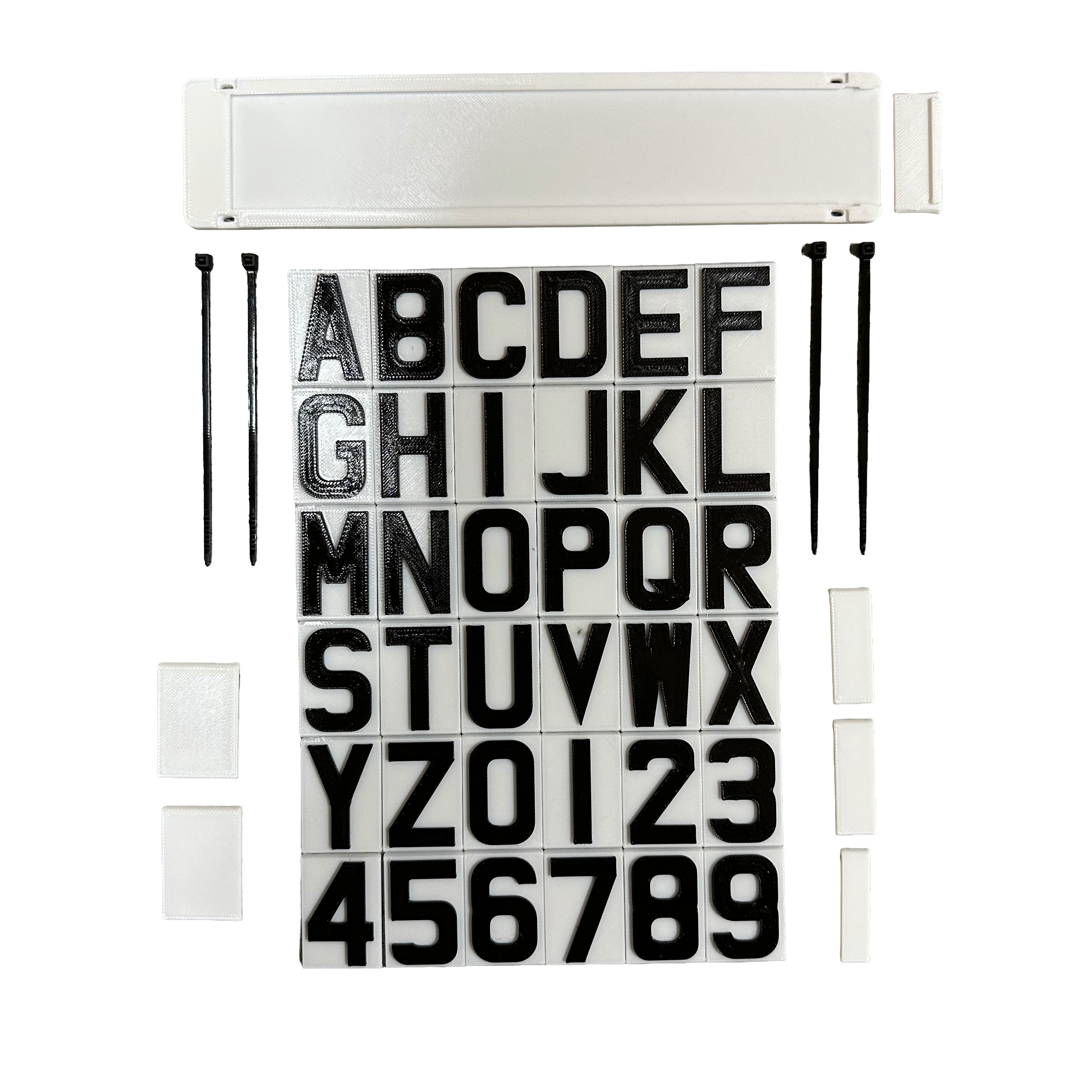 Personalised Kids Ride-On Number Plate Set — Swappable 3D Tiles — photo 3