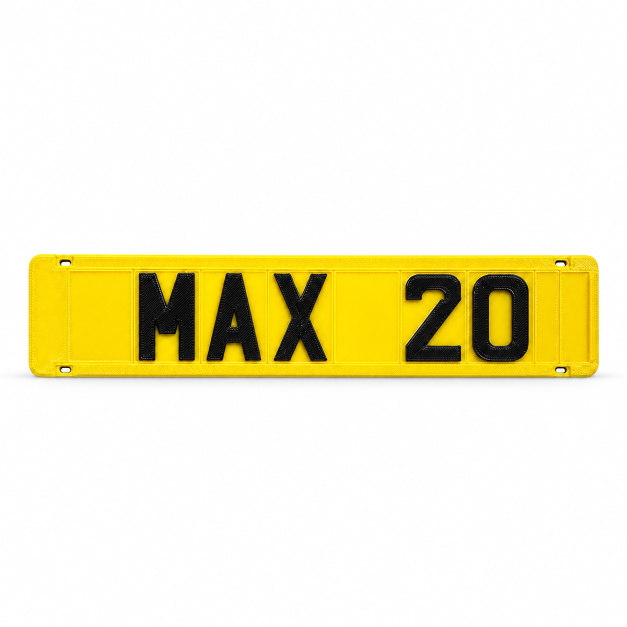 Personalised Kids Ride-On Number Plate Set — Swappable 3D Tiles