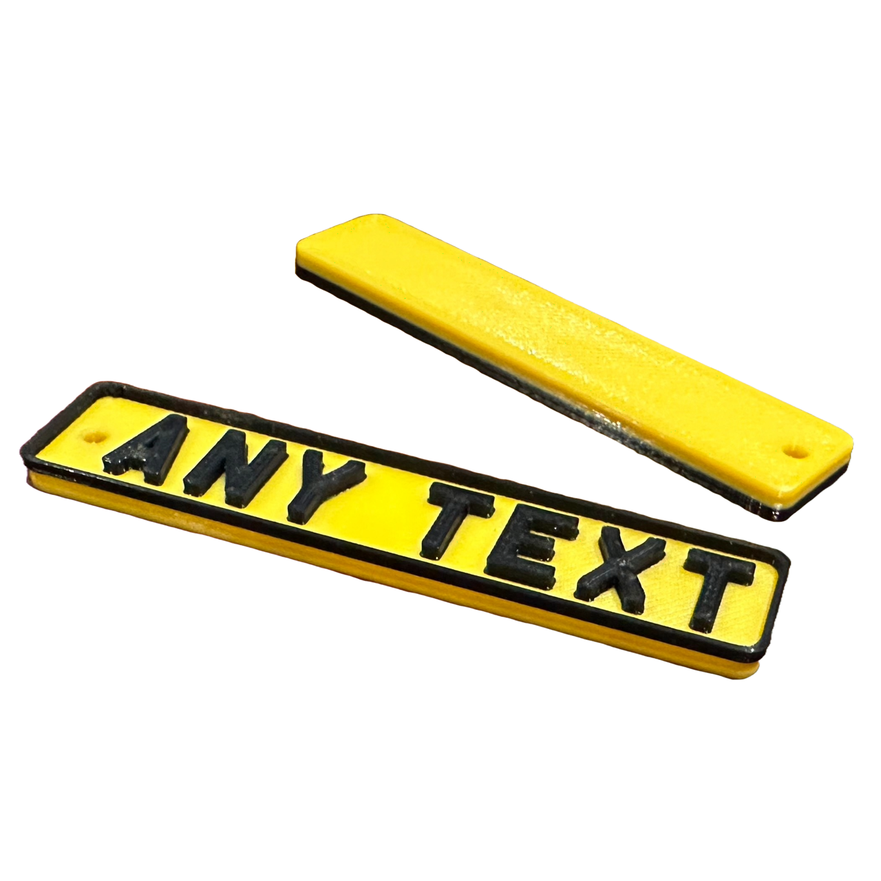 Personalised Number Plate Keyring — photo 2
